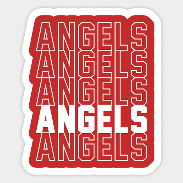 ANGELS Sticker by Throwzack